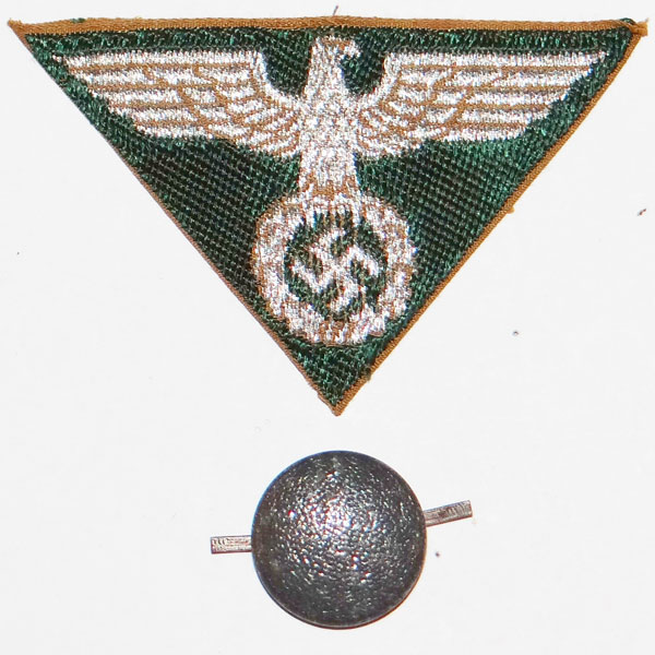 SA "Lagermutze" Cloth Cap Eagle with Pebbled Button