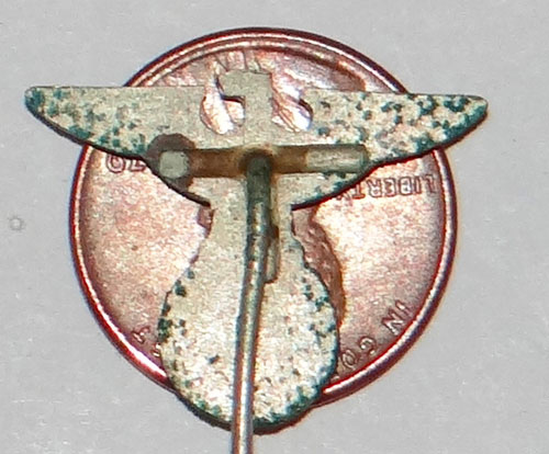 Early 1st Pattern National Eagle & Swastika Stick Pin