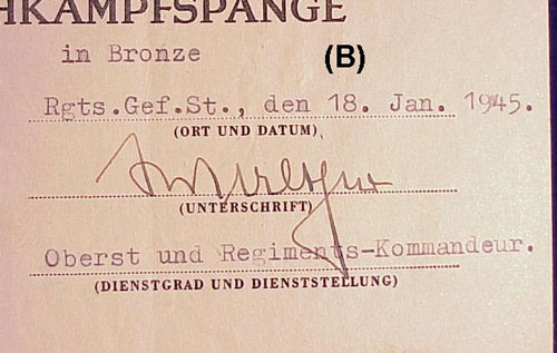 12. / Panzer Gren. Regt 71 (mot) Document Group to "Feldwebel Alfred Turlach"
