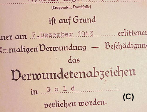 12. / Panzer Gren. Regt 71 (mot) Document Group to "Feldwebel Alfred Turlach"