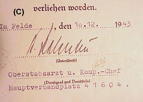 12. / Panzer Gren. Regt 71 (mot) Document Group to "Feldwebel Alfred Turlach"