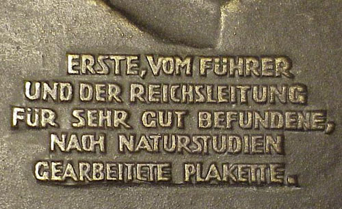 "The Fuhrer Plaque"