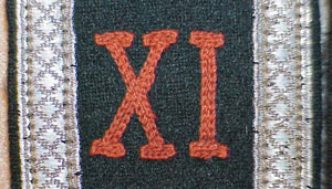 Army Unterfeldwebel Recruiting Office Wehrkreis XI Shoulder Boards