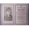 Army Gefreiter In Landeschutzen Batl. Remembrance Card