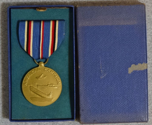 U.S. Marine Corps Boxed WW II "American Campaign" Medal