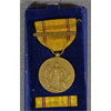 Boxed WW II "American Defense" Medal with "Foreign Service Bar"