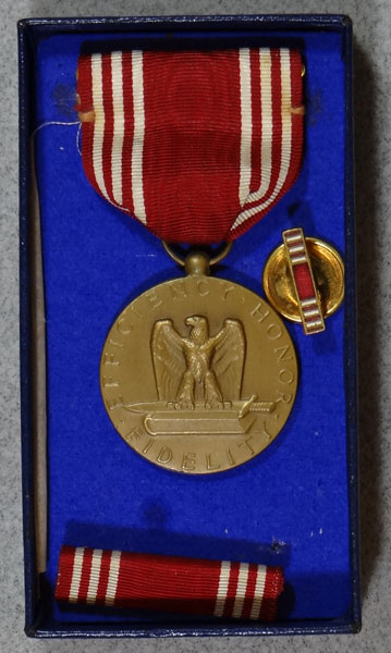 Boxed WW II "Army Good Conduct" Medal