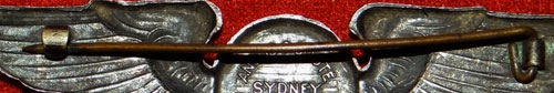 "Angus & Coote" WW II Australian Made "Aircrew" 3 inch Pin Back Wing