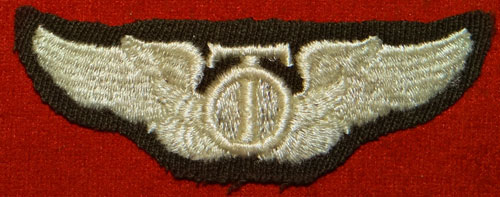 WW II Cloth 3 inch "TECHNICAL OBSERVER" Wing
