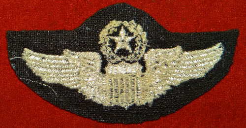 WW II Cloth 3 inch "COMMAND PILOT" Wing