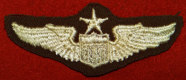 WW II Cloth 3 inch "SENIOR PILOT" Wing