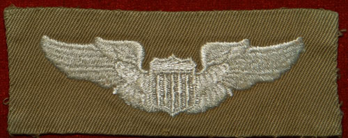 WW II Cloth 3 inch "PILOT" Wing