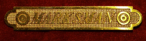WW I Bronze Pin Back "MARKSMAN" Badge