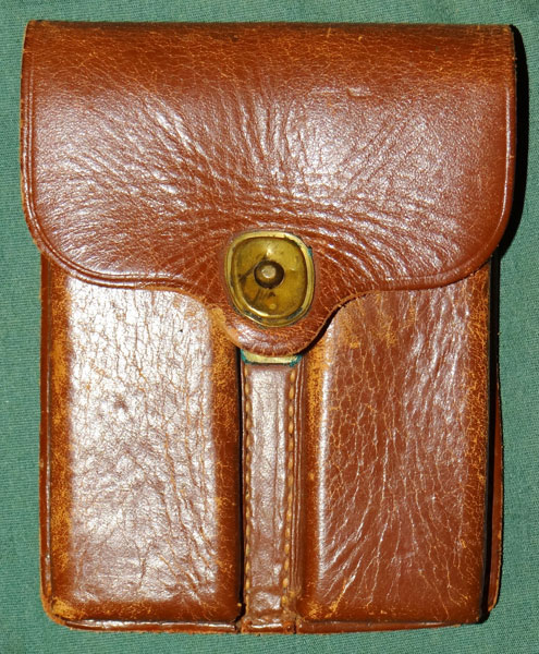 Leather 1945 Dated Automatic Pistol Clip Pouch Leather 1945 Dated Automatic Pistol Clip Pouch