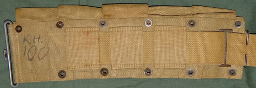 WW II U.S. M-1923 10 Pocket Cartridge Belt