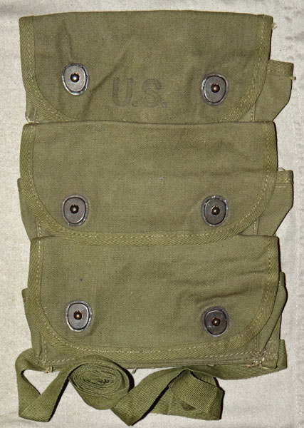U.S. WW II Three Pocket Hand Grenade Carrier U.S. WW II Three Pocket Hand Grenade Carrier