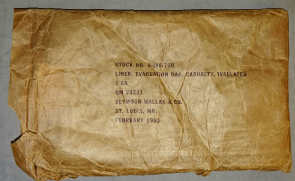 1952 Dated Casualty Evacuation Bag