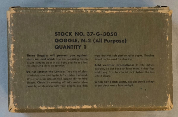 U.S. WW II Box for All Purpose Goggles U.S. WW II Box for All Purpose Goggles