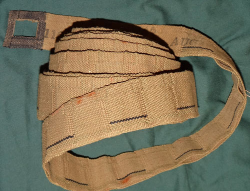 WW II U.S. Cloth 50 Cal. Machine Gun Belt