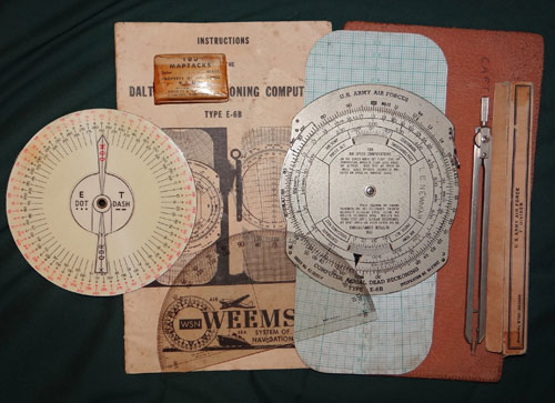 WW II U.S. Army Air Force Navigation Computer & Misc. Items