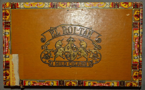 "EL ROI - TAN" Cigars Box