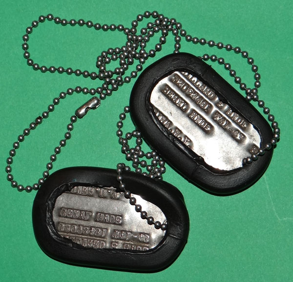 WW II Army Dog Tags WW II Army Dog Tags