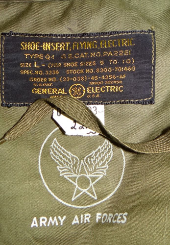 WW II U.S. Army Air Force Shoe-Inserts