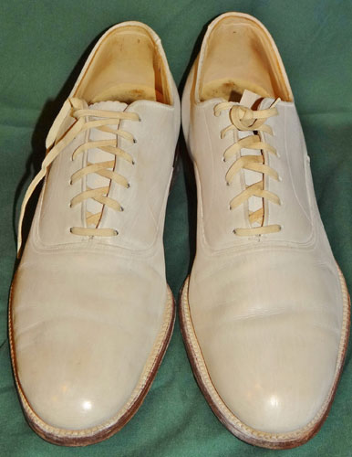WW II U.S. Navy Officers Dress White Shoes