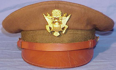 World War II U.S. Army Officer Visor Hat