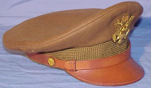 World War II U.S. Army Officer Visor Hat