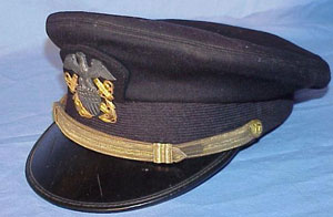 World War II U.S. Navy Officers Visor Hat