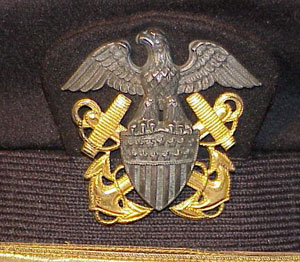 World War II U.S. Navy Officers Visor Hat