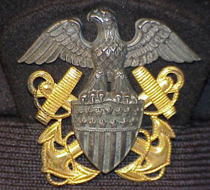 World War II U.S. Navy Officers Visor Hat