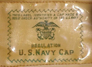 World War II U.S. Navy Officers Visor Hat