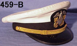 U.S. Navy Officers Visor Hats "Vietnam" Period