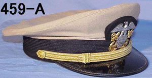 U.S. Navy Officers Visor Hats "Vietnam" Period