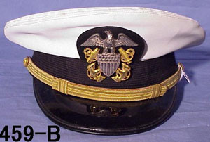 U.S. Navy Officers Visor Hats "Vietnam" Period