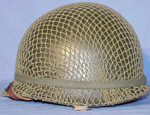 U.S. World War II M-1 Steel Helmet with Net