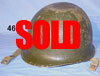 U.S. World War II - M-1 "Fixed Bale" Steel Combat Helmet with Net
