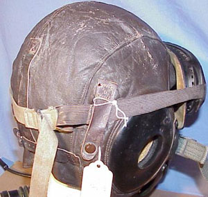 World War II U.S. Army Air Force Type A-11 Fight Helmet with Type A-14 Oxygen Mask and Goggles