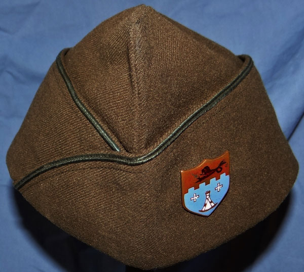 WW II 12th Inf. Regt. 4th Inf. Div. NCO/EM Garrison Cap