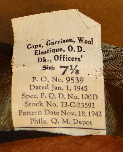 U.S. WW II Maritime Service Officers Service Cap