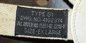 WW II U.S. Army Air Force Type G-1 "Gunner"s Auxiliary Helmet