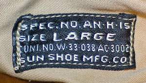 WW II U.S. Army Air Force Type AN-H-15 Summer Flight Helmet
