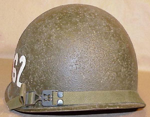 U.S. Army Vietnam Period "MP" M-1 Steel Helmet