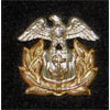 WW II U.S. Maritime Service Officer Garrison Cap Insignia