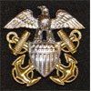 U.S. Navy Officers Visor Hat Insignia