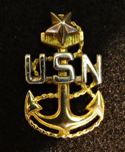 U.S. Navy Senior Chief Petty Officer Garrison Cap Insignia