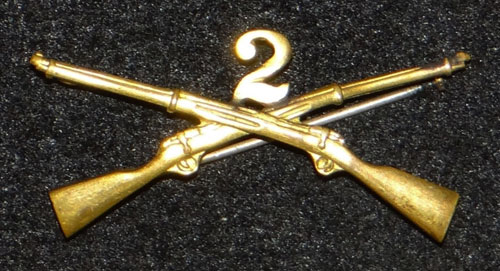 1895/1905 U.S. Army Officers Infantry Collar Insignia