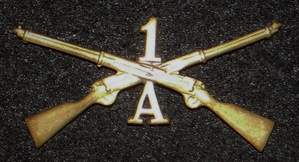 1895/1905 U.S. Army Infantry Officer Collar Insignia